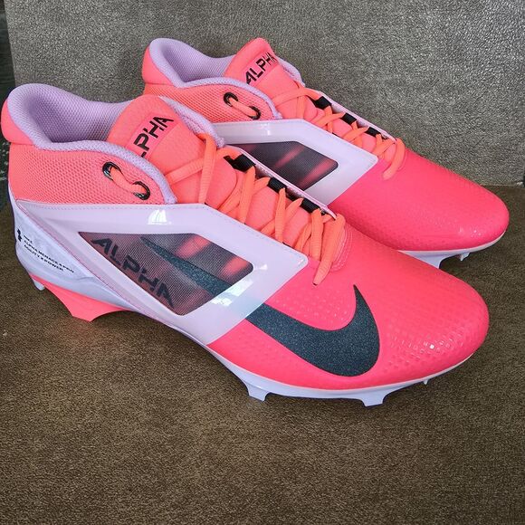Nike Alpha Menace 4 Pro Football Cleats Pink/black Men’s Size 11 New No Box main image 11